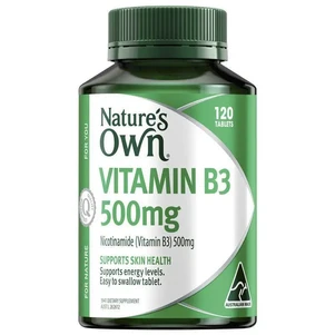 (PRE ORDER) Nature's Own Vitamin B3 500mg 120 Tablets shelf life 2yrs